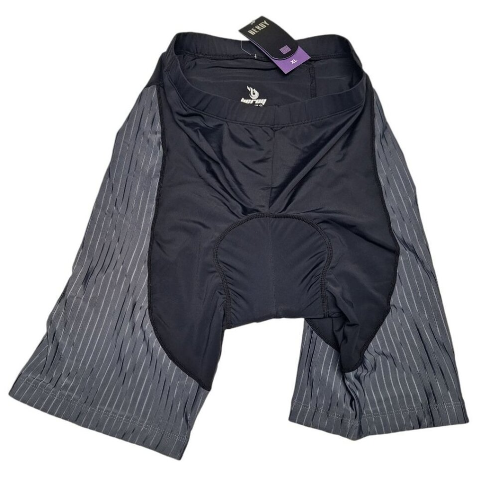 Beroy Womens Bike Shorts 3D Gel Padded Black Size‎ XL New Tags Cyclist Athletic